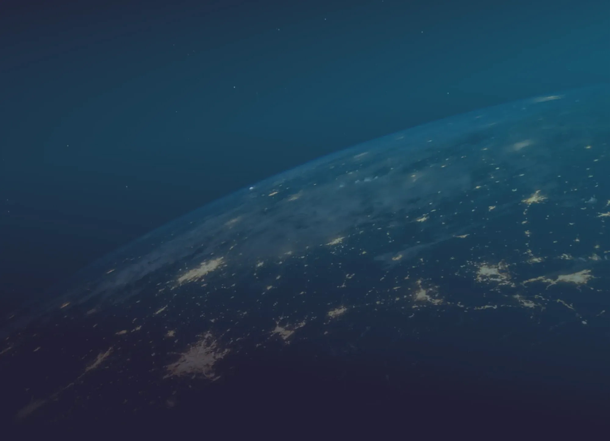 Beautiful view of the night sky from space